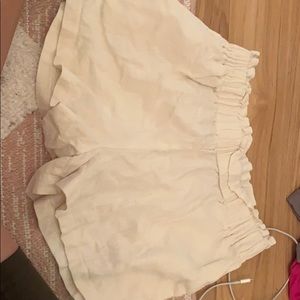 White beach shorts size 4